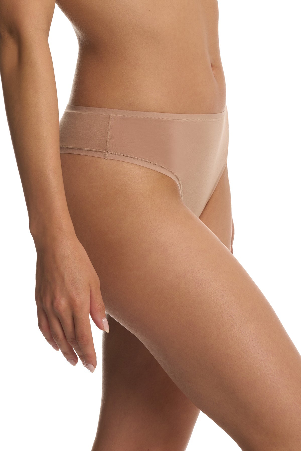 Bliss Bare Cotton Thong Buff Natori