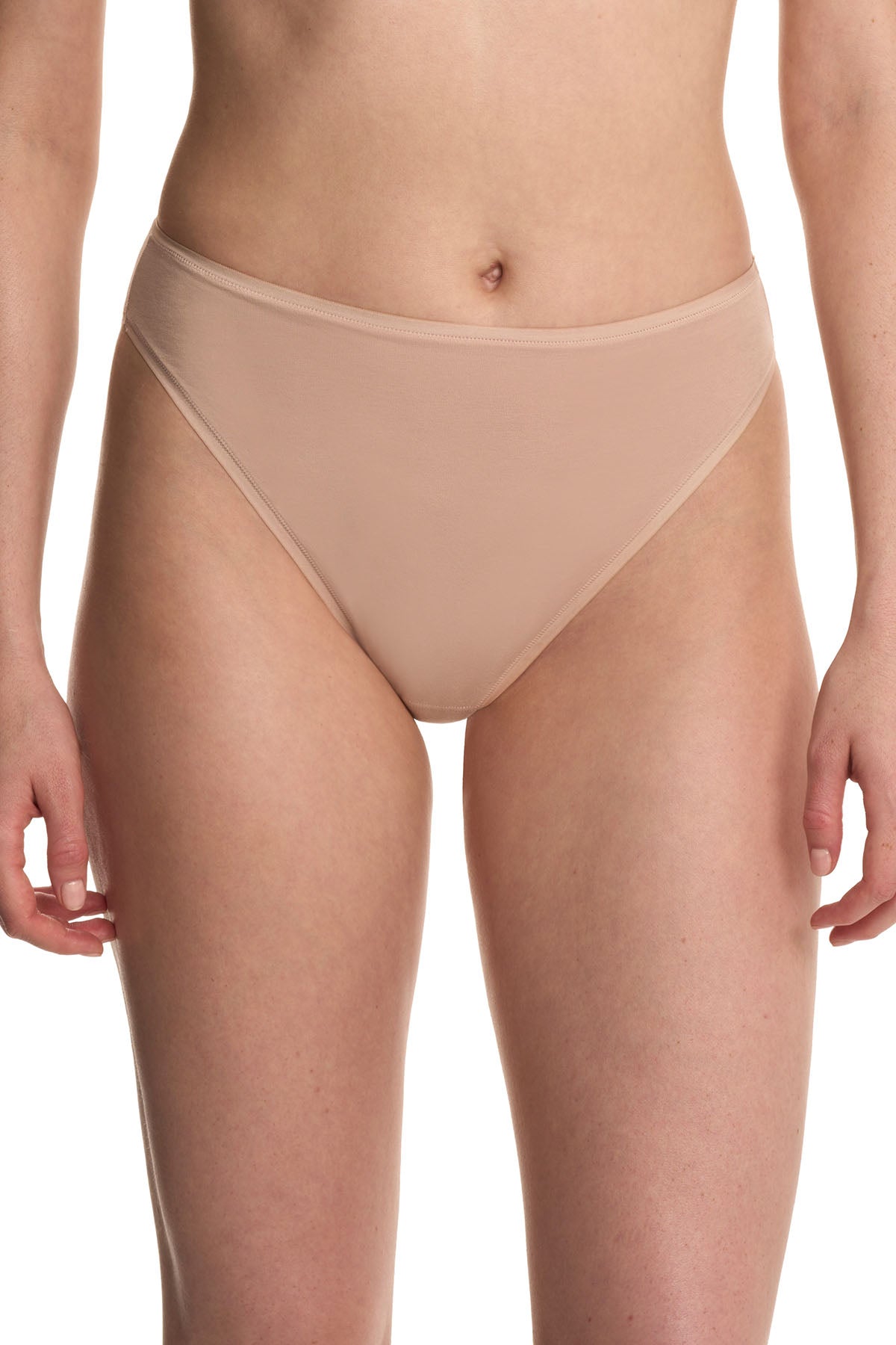 Bliss Bare Cotton High Cut Brief Lt. Mocha Natori