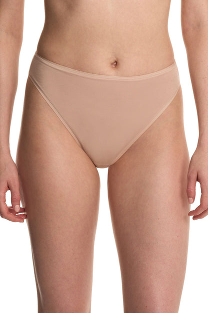 Bliss Bare Cotton High Cut Brief Lt. Mocha Natori