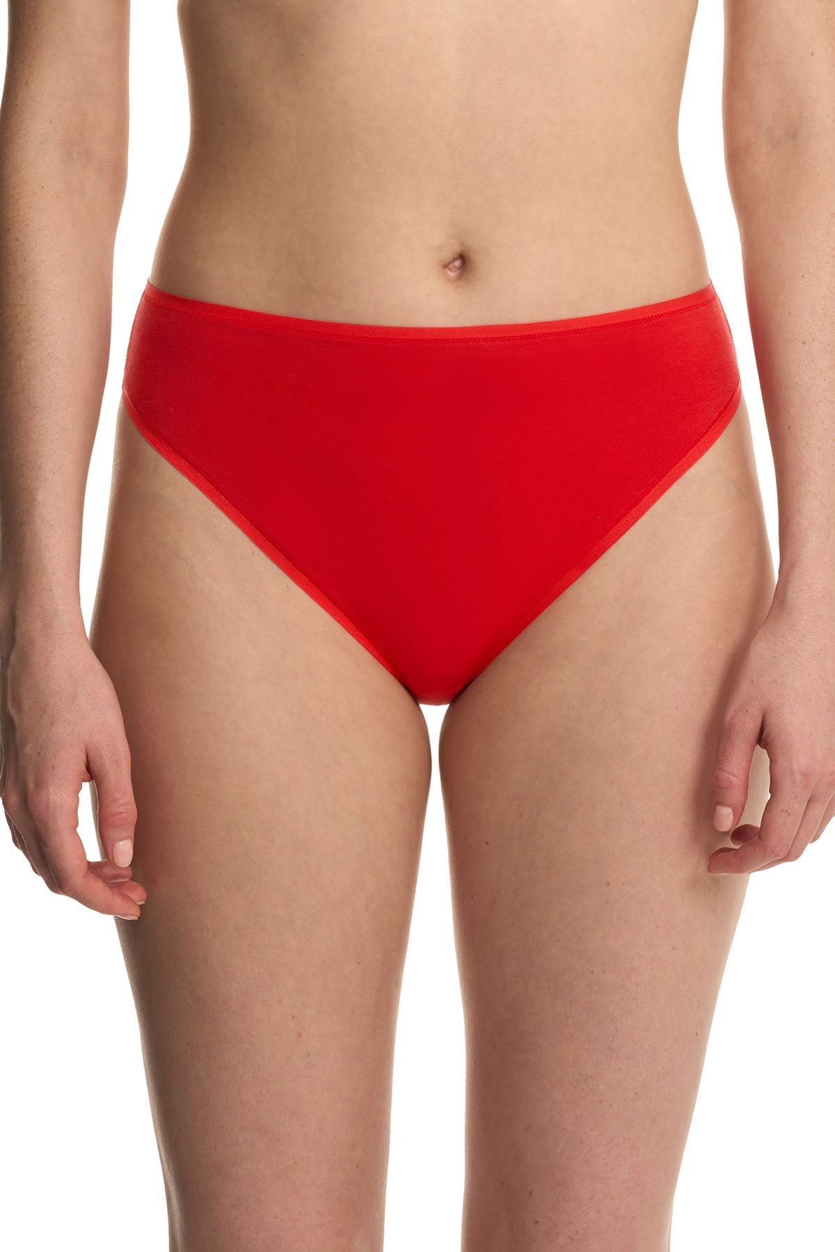 Bliss Bare Cotton High Cut Brief Paprika Natori