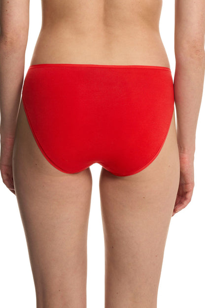 Bliss Bare Cotton High Cut Brief Paprika Natori