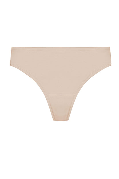 Bliss Bare Cotton Thong Lt. Mocha Natori