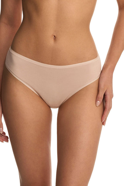 Bliss Bare Cotton Thong Lt. Mocha Natori