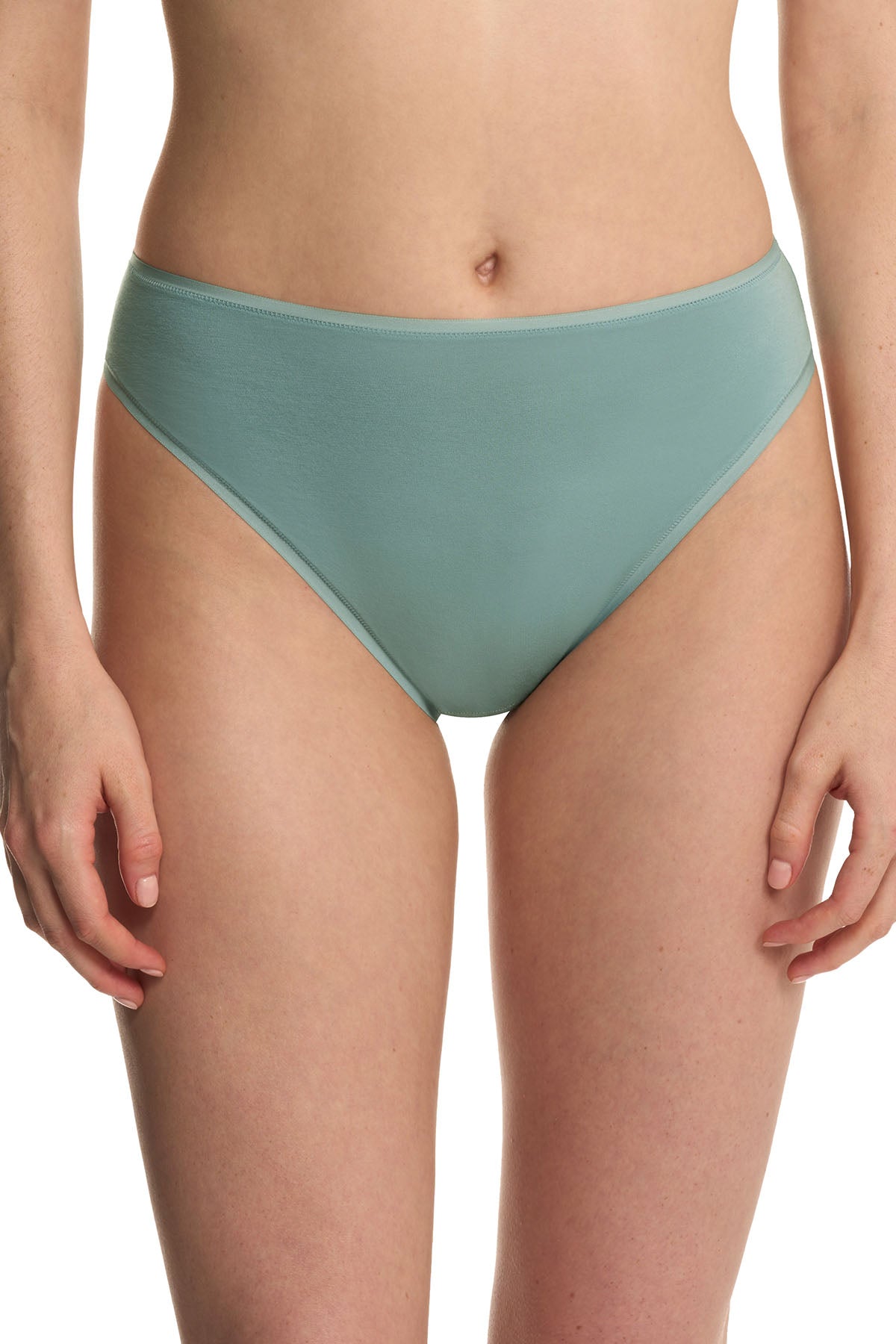 Bliss Bare Cotton High Cut Brief Succulent Natori