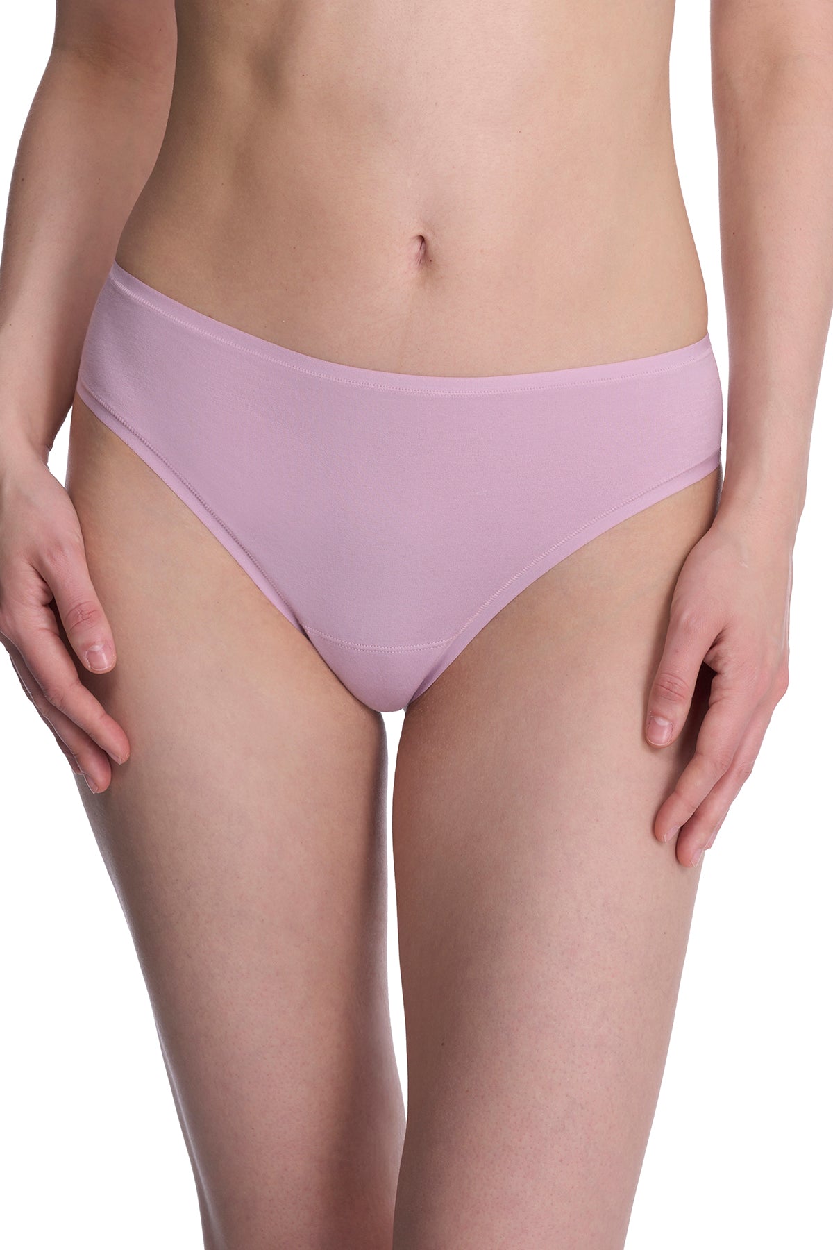 Bliss Bare Cotton Thong Rose Mist Natori