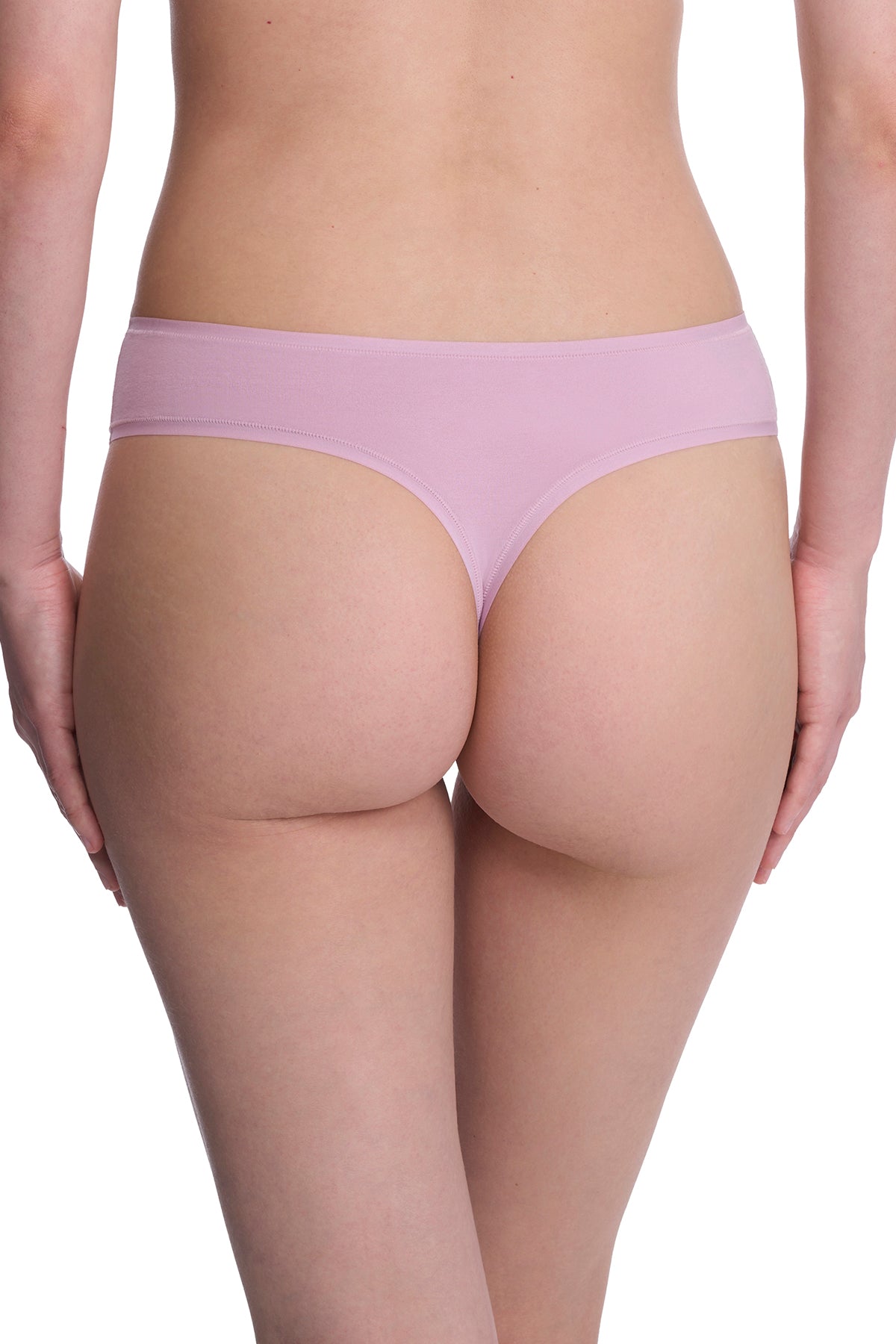 Bliss Bare Cotton Thong Rose Mist Natori