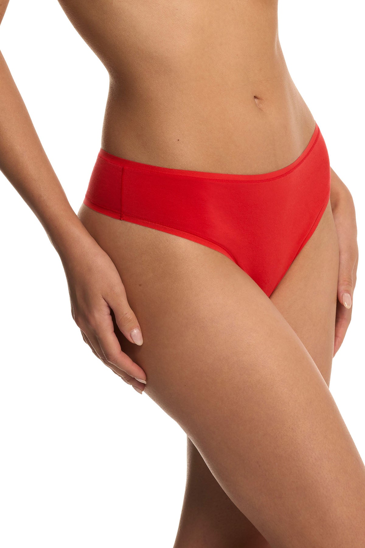 Bliss Bare Cotton Thong Paprika Natori
