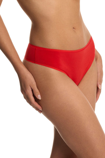 Bliss Bare Cotton Thong Paprika Natori