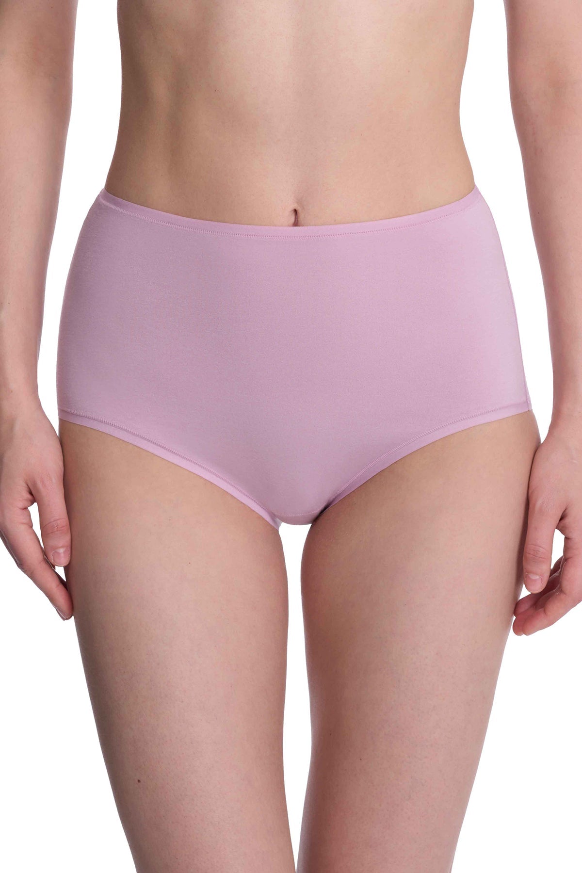 Bliss Bare Cotton High Waist Brief Rose Mist Natori