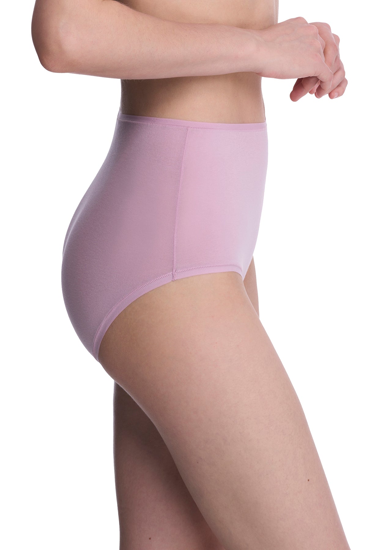 Bliss Bare Cotton High Waist Brief Rose Mist Natori