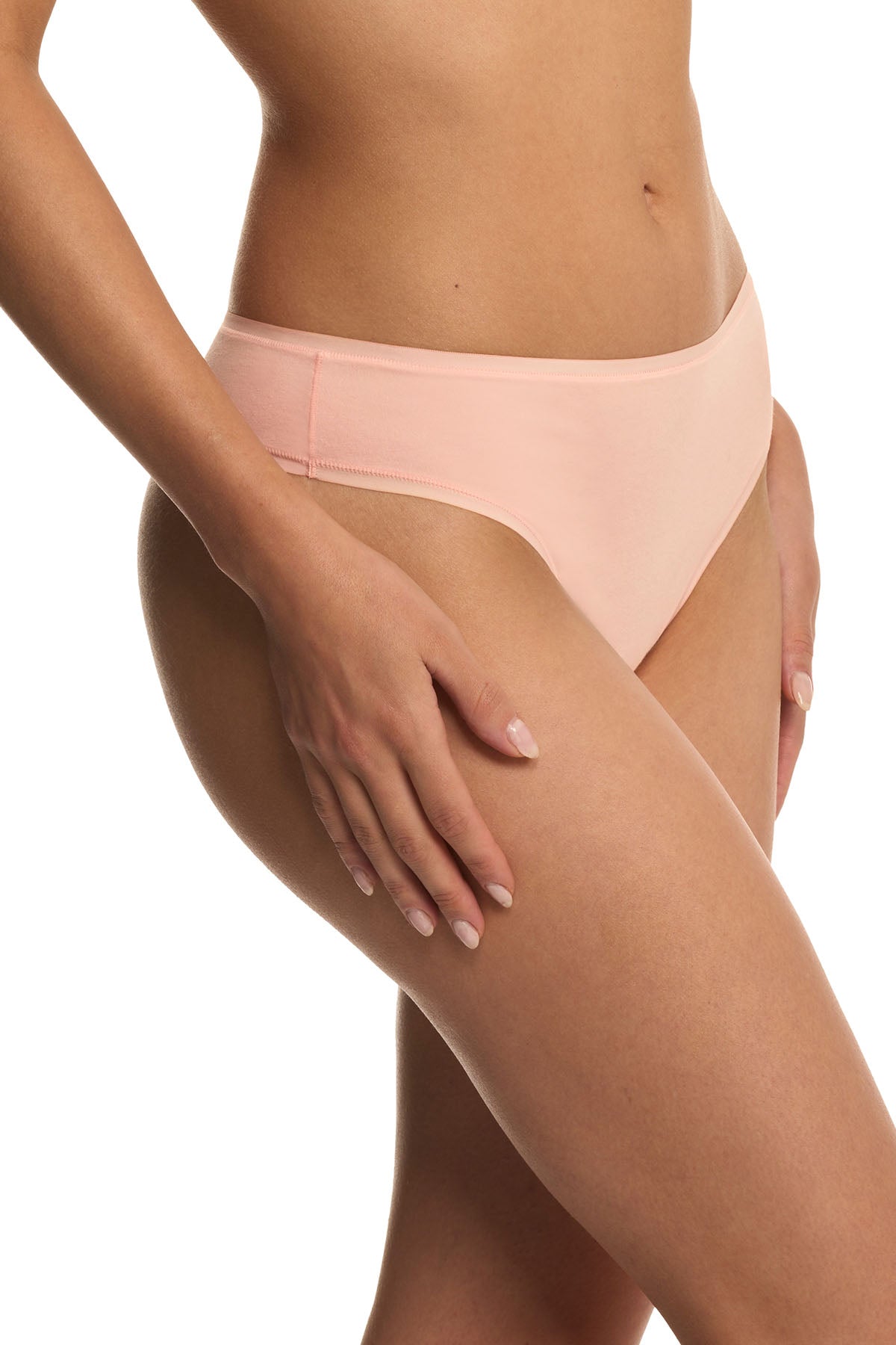 Bliss Bare Cotton Thong Seashell Natori