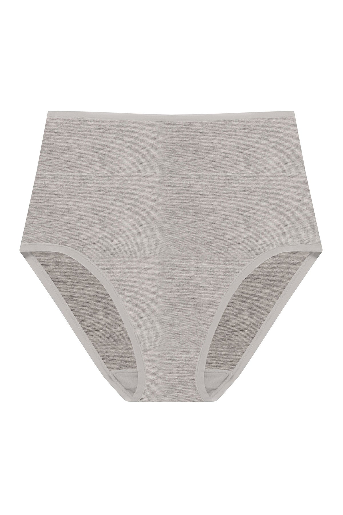 Bliss Bare Cotton High Waist Brief Lt Grey Heather Natori