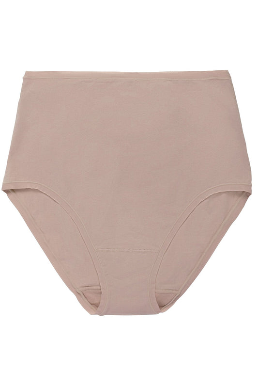 Bliss Bare Cotton High Waist Brief Café Natori