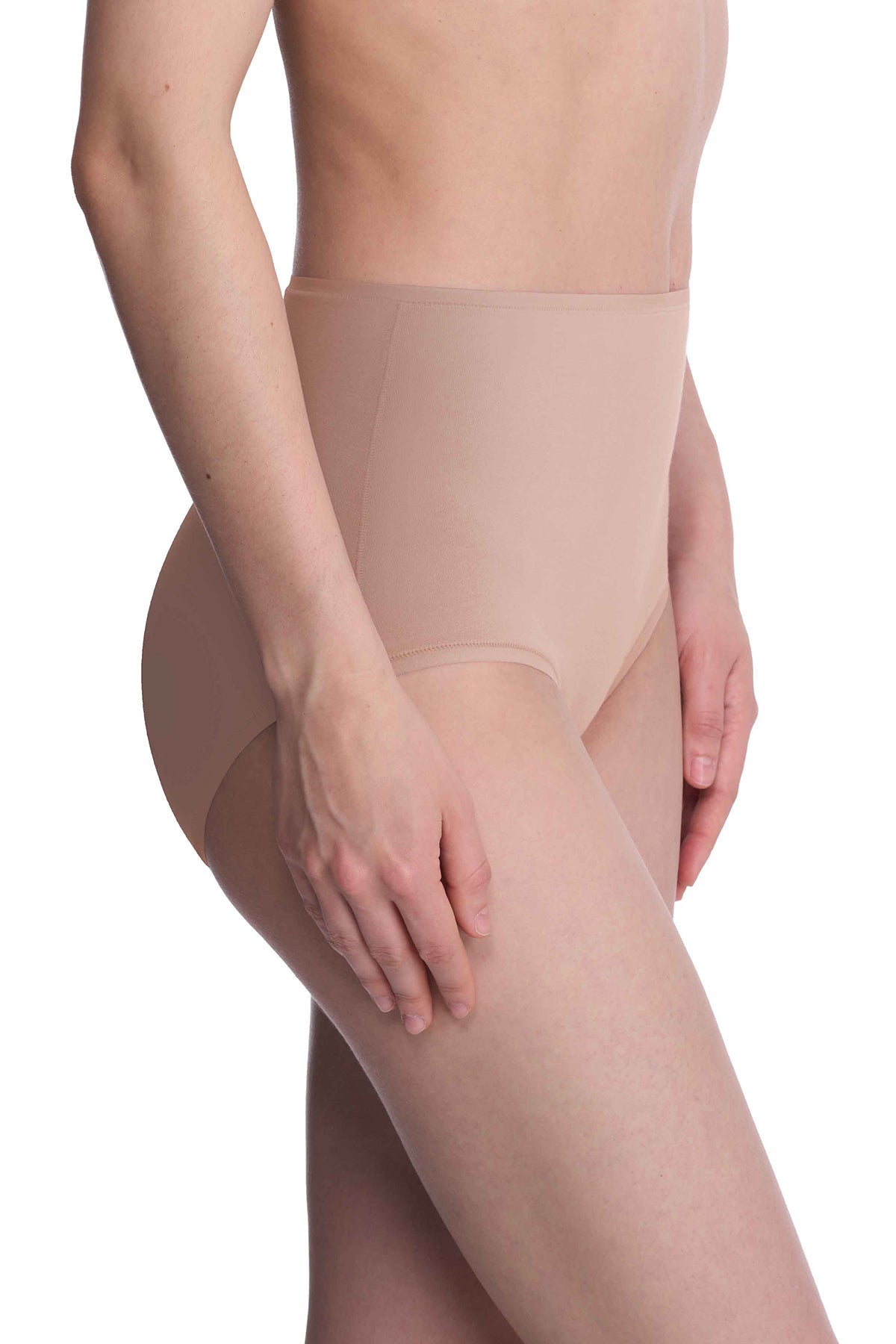 Bliss Bare Cotton High Waist Brief Café Natori