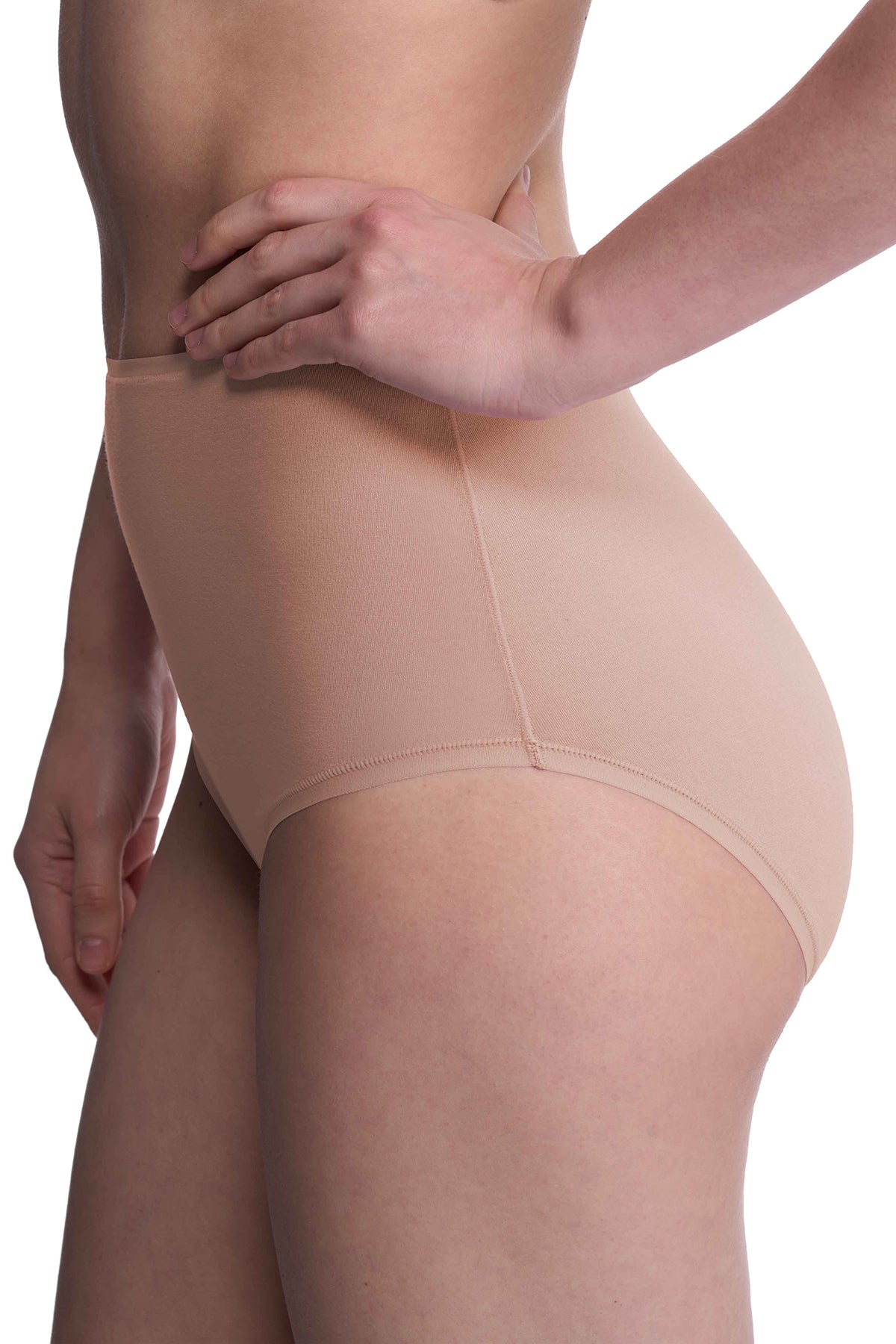 Bliss Bare Cotton High Waist Brief Café Natori