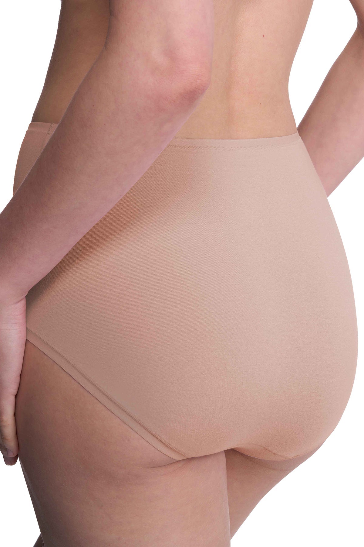 Bliss Bare Cotton High Waist Brief Café Natori