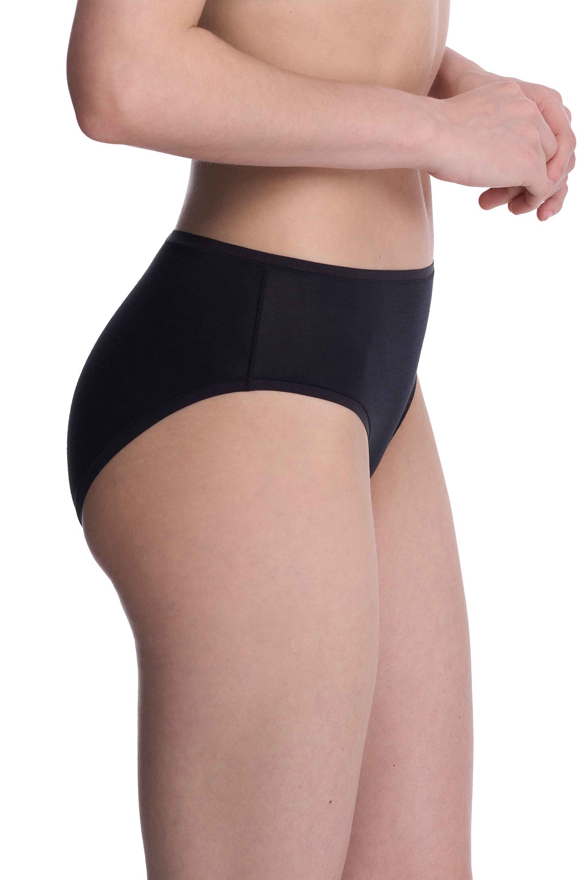Bliss Bare Cotton Hipster Black Natori