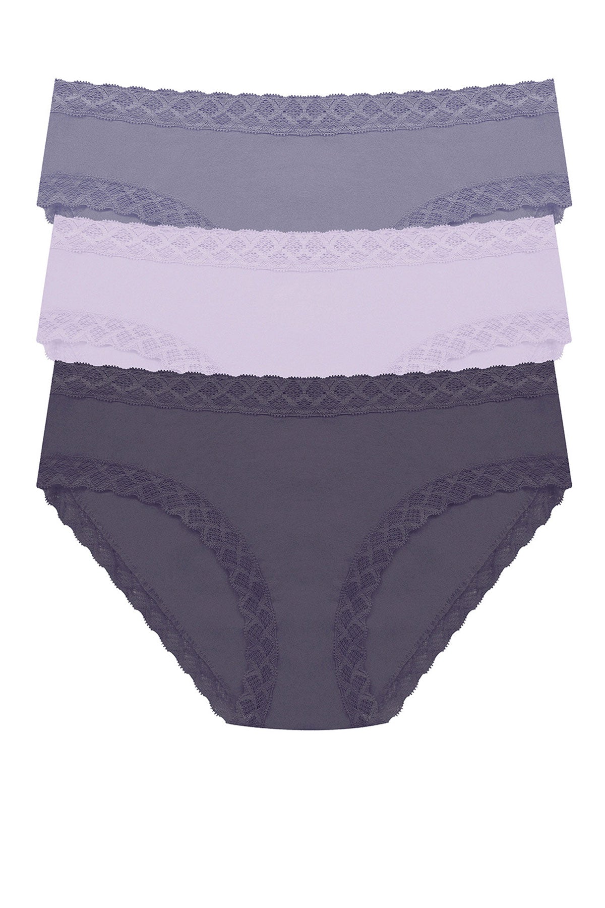 Bliss Girl Brief 3-Pack Twilight Haze/Purple Pearl/Greystone Natori
