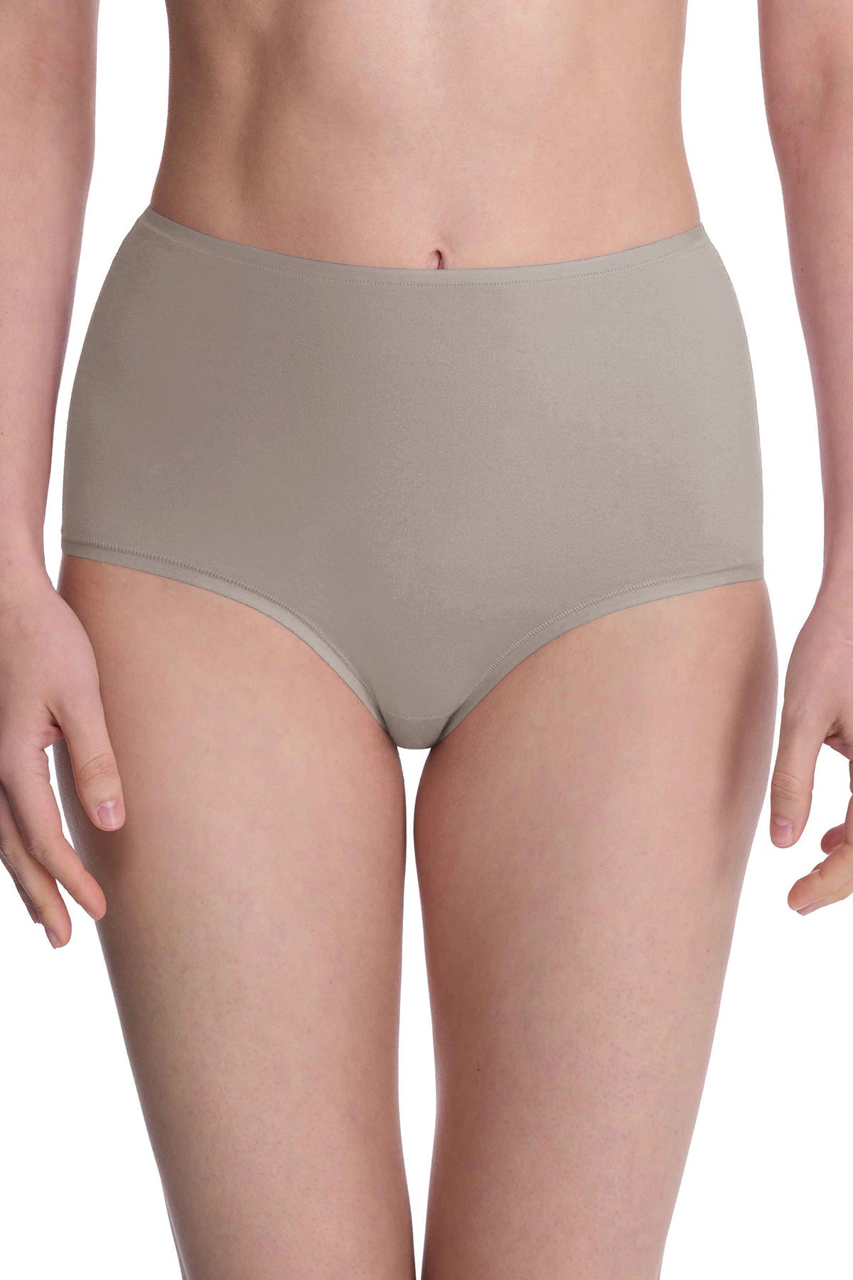Bliss Bare Cotton High Waist Brief Smoky Natori