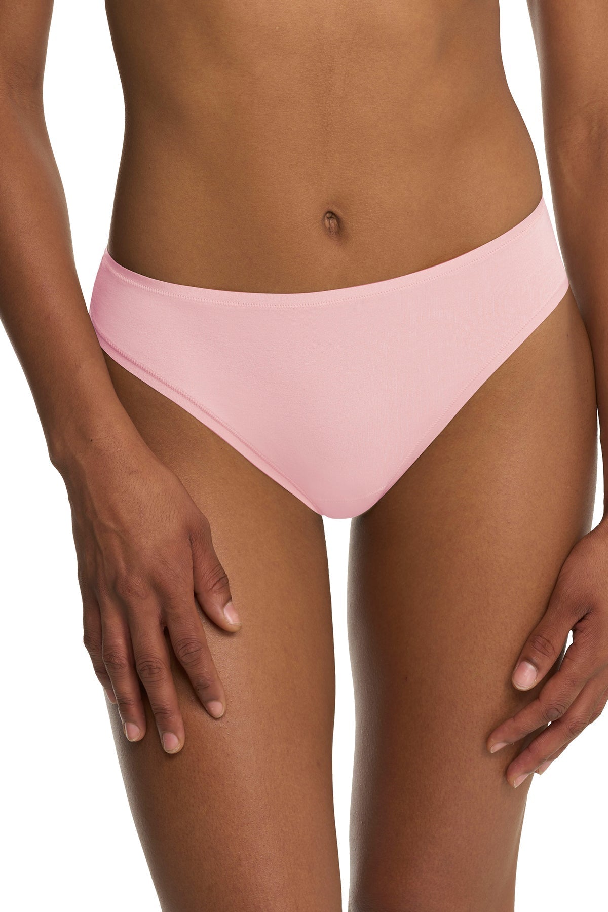 Bliss Bare Cotton Thong Perfect Pink Natori