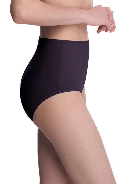 Bliss Bare Cotton High Waist Brief Purple Dusk Natori