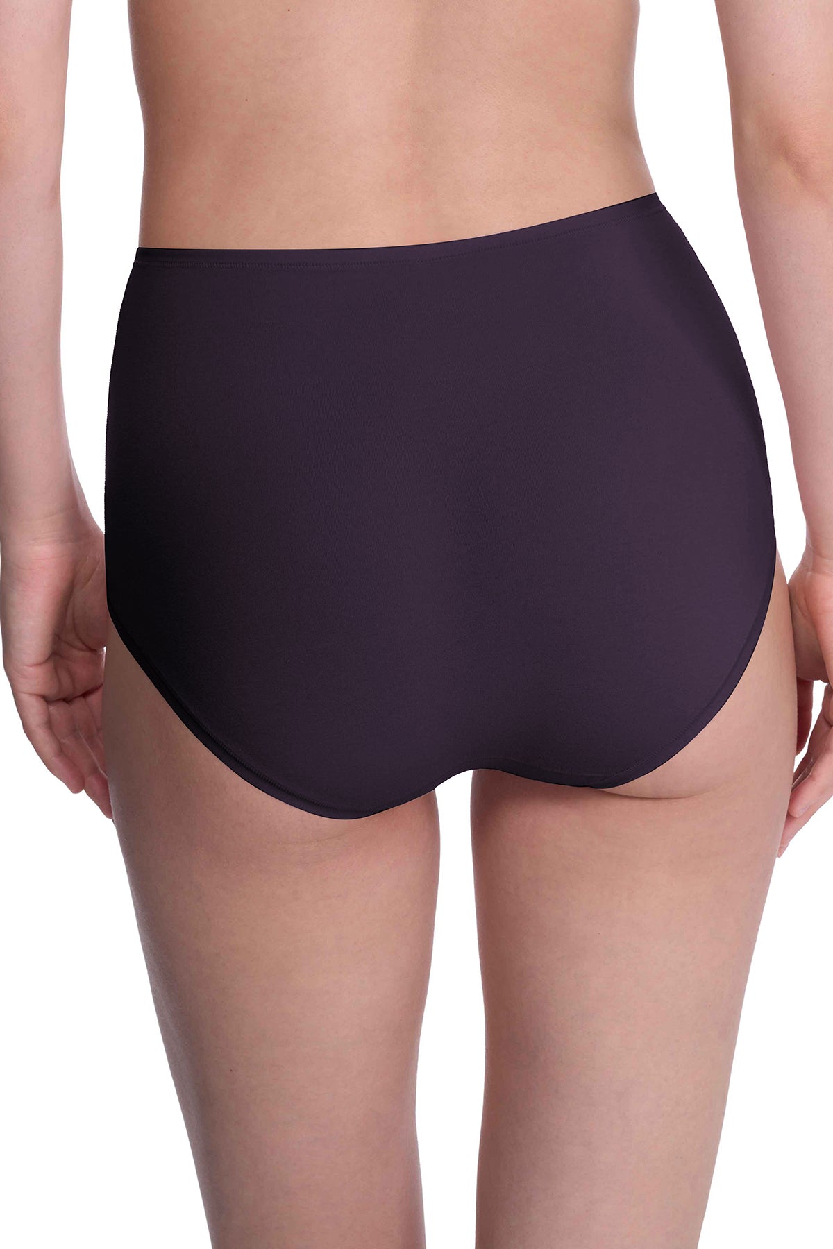Bliss Bare Cotton High Waist Brief Purple Dusk Natori