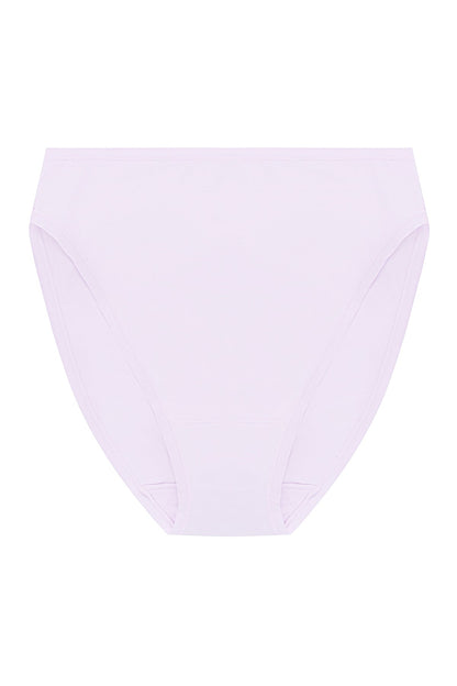 Bliss Bare Cotton High Cut Brief Pale Purple Natori