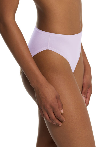Bliss Bare Cotton High Cut Brief Pale Purple Natori
