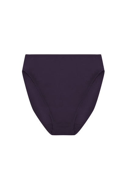 Bliss Bare Cotton High Cut Brief Purple Dusk Natori