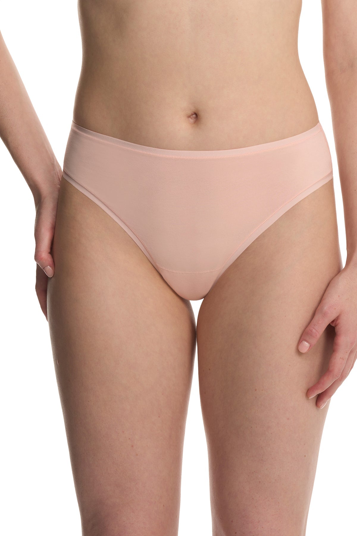 Bliss Bare Cotton Thong Peach Whip Natori