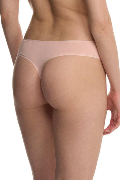 Bliss Bare Cotton Thong Peach Whip Natori