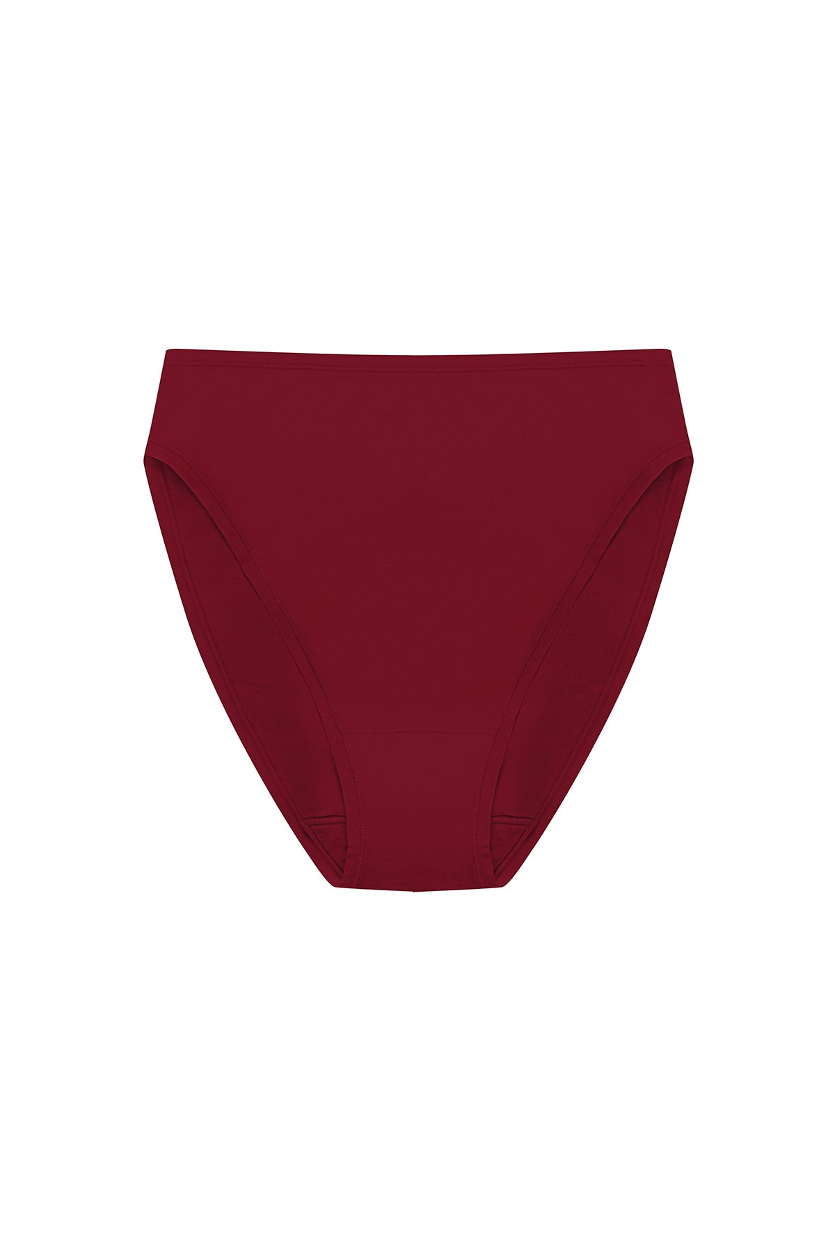 Bliss Bare Cotton High Cut Brief Dk Red Natori