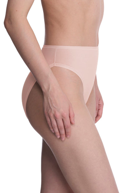 Bliss Bare Cotton High Cut Brief Potpourri Natori