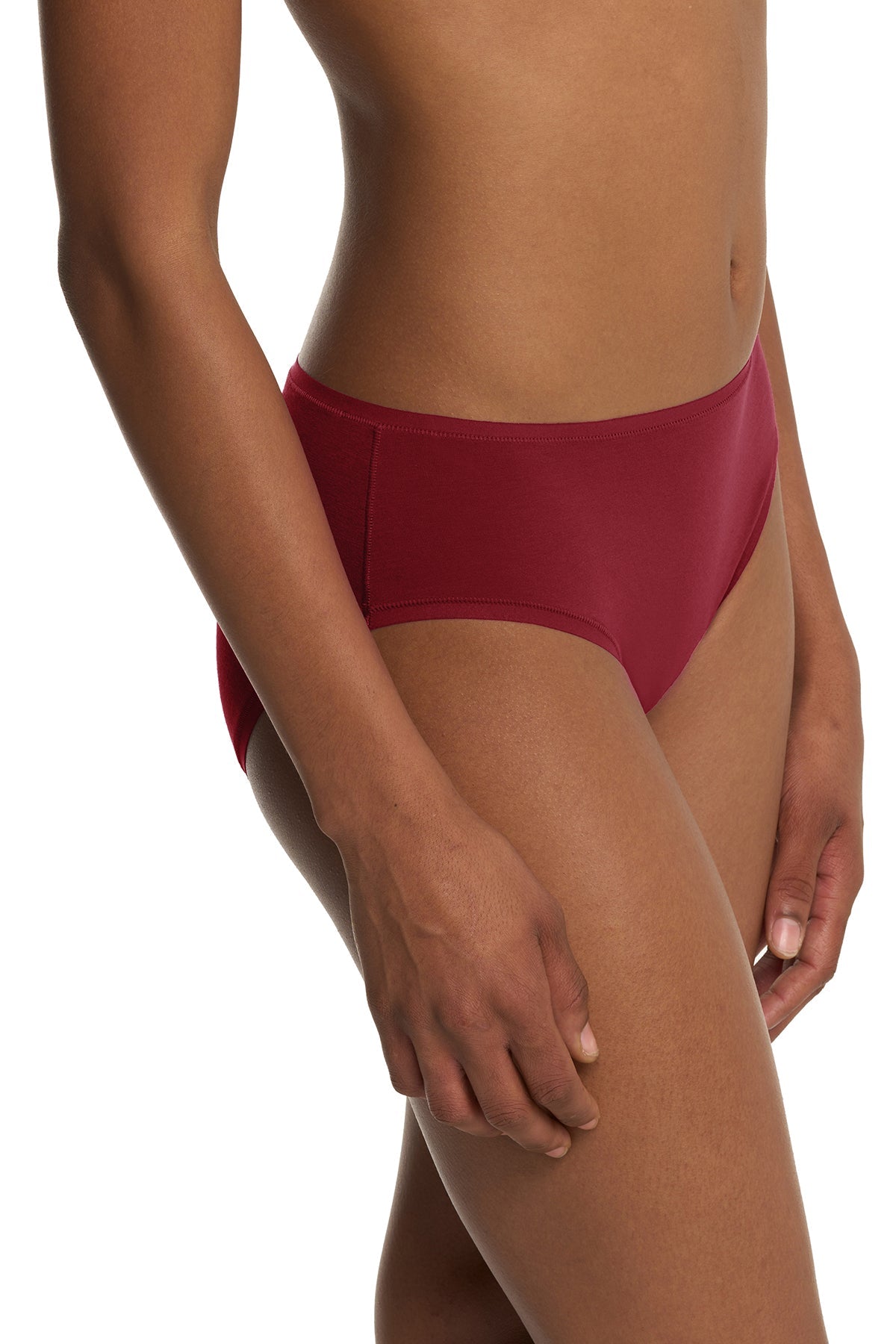 Bliss Bare Cotton Hipster Dk Red Natori