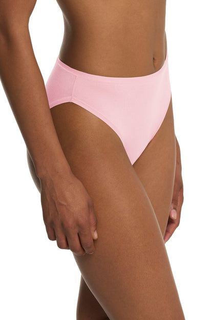 Bliss Bare Cotton High Cut Brief Perfect Pink Natori