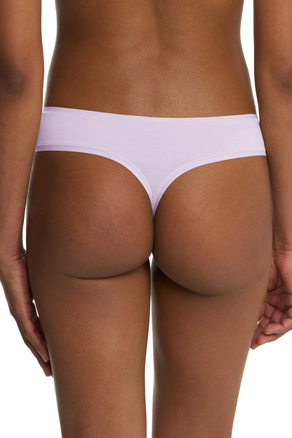 Bliss Bare Cotton Thong Pale Purple Natori