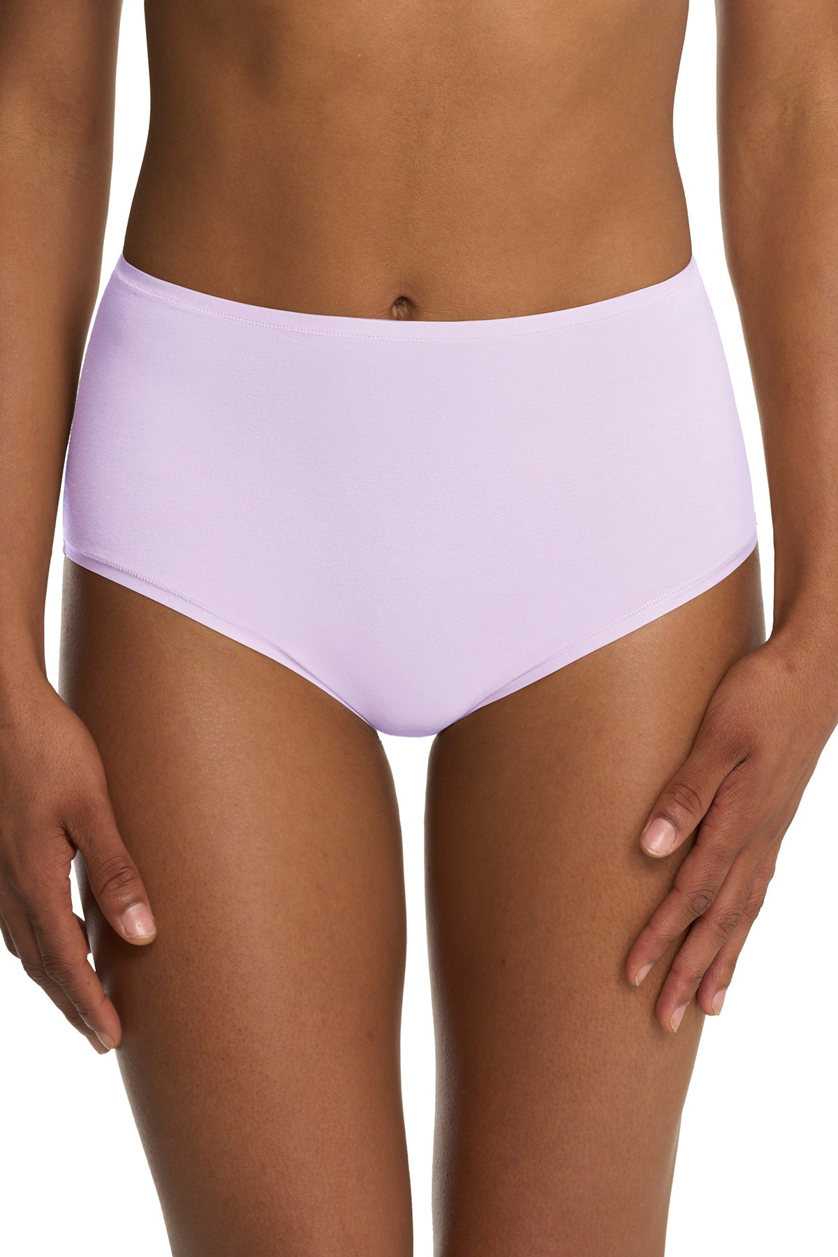 Bliss Bare Cotton High Waist Brief Pale Purple Natori
