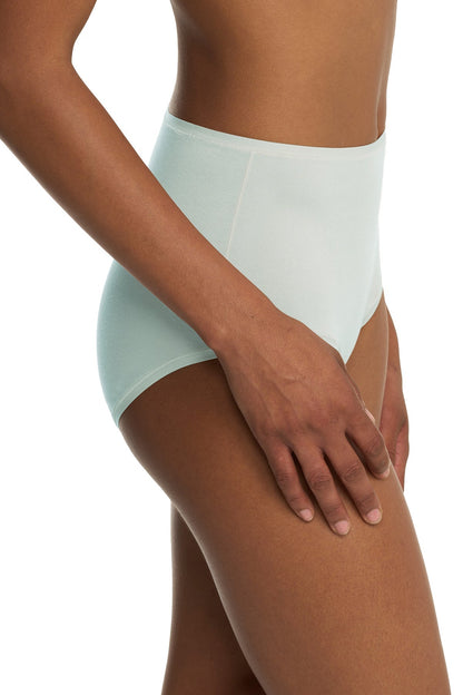 Bliss Bare Cotton High Waist Brief Cloud Green Natori
