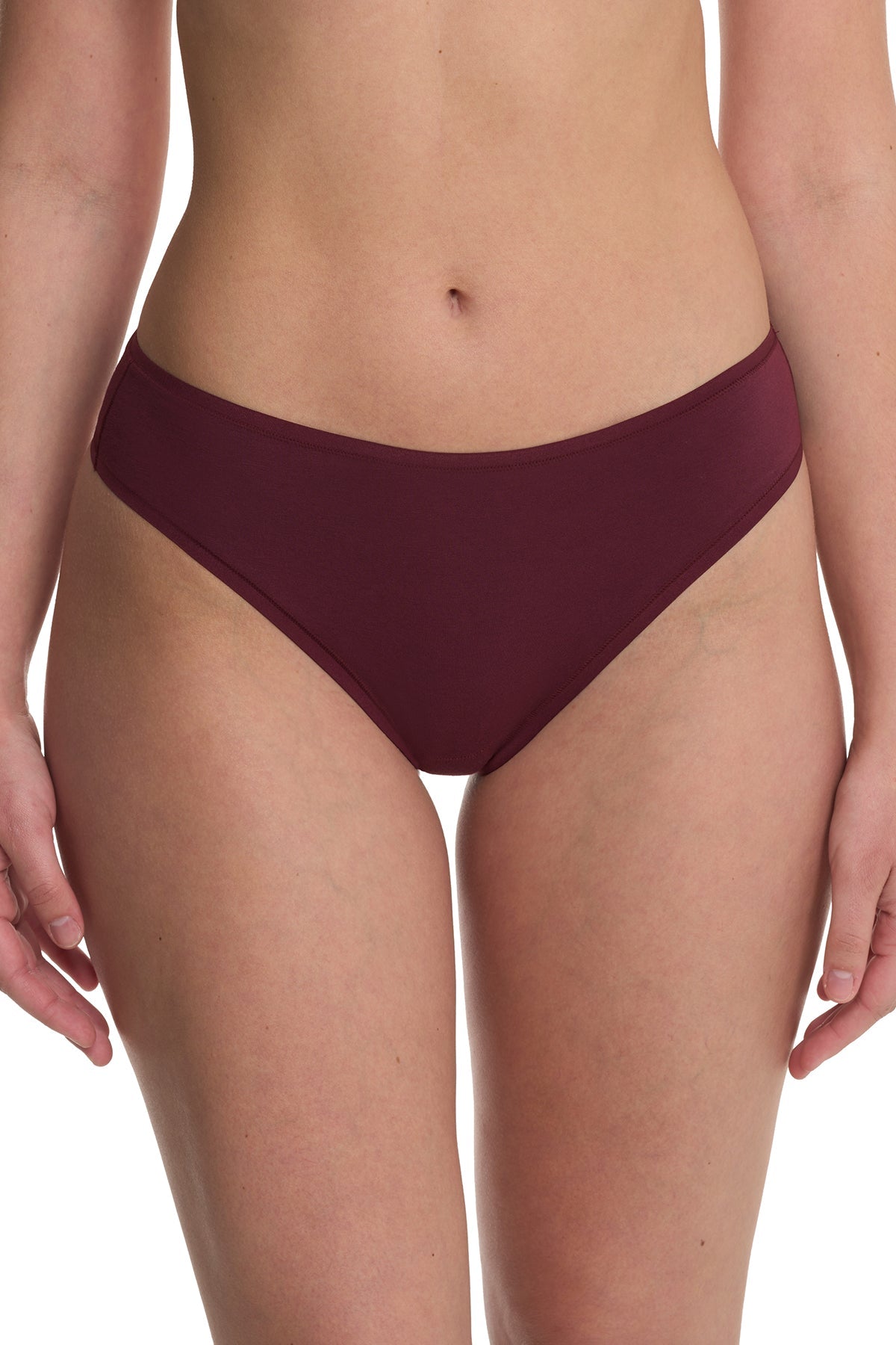 Bliss Bare Cotton Thong 3-Pack Royal Fig/Bonfire/Elm Natori