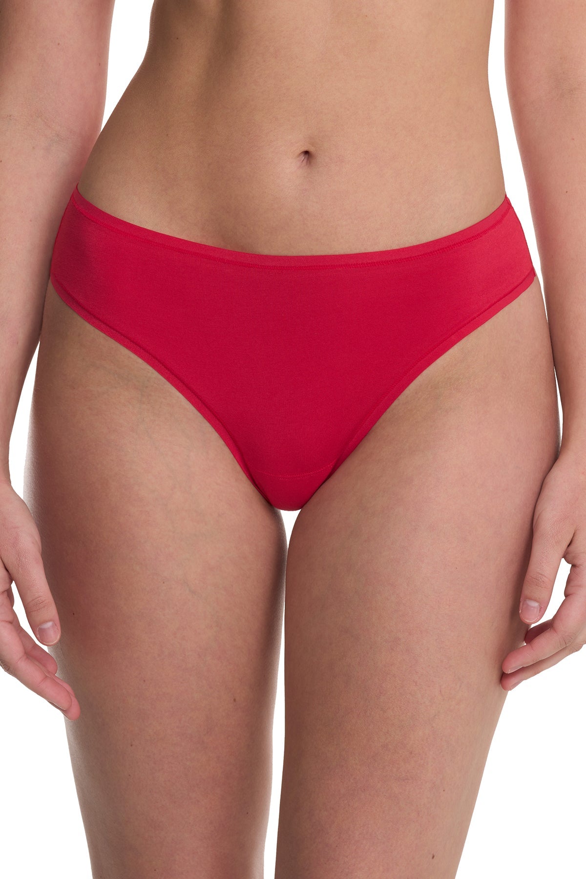 Bliss Bare Cotton Thong 3-Pack Royal Fig/Bonfire/Elm Natori