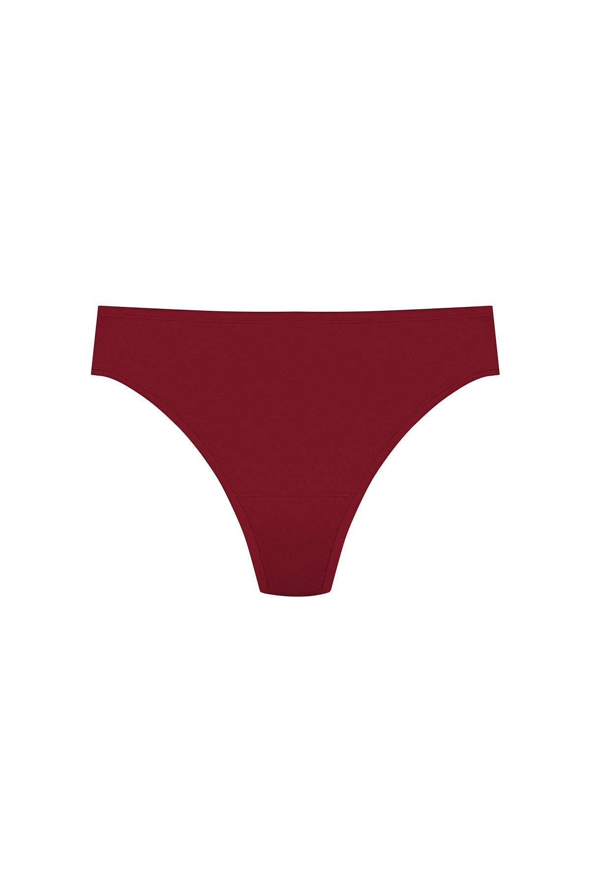 Bliss Bare Cotton Thong Dk Red Natori