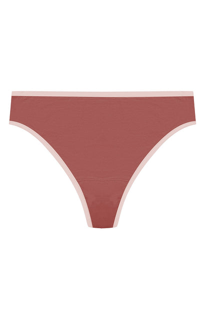Bliss Bare Cotton Thong Nostalgia Rose/Peach Whip Natori