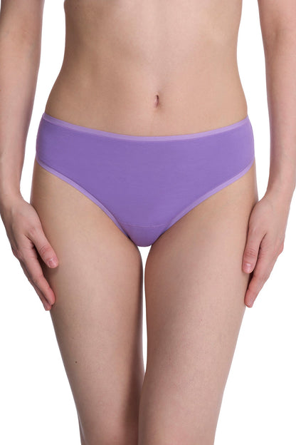 Bliss Bare Cotton Thong Violet Blue Natori