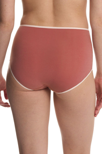 Bliss Bare Cotton High Waist Brief Nostalgia Rose/Peach Whip Natori