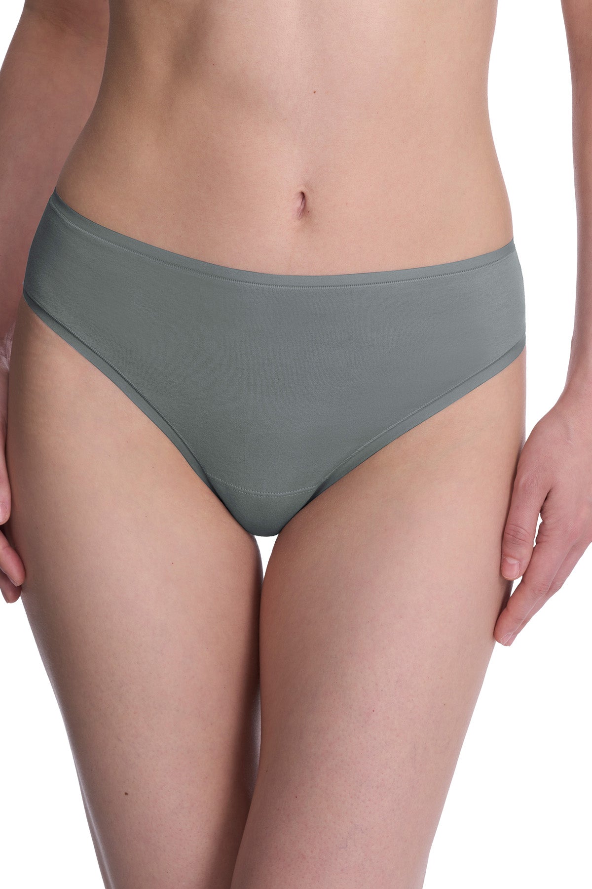 Bliss Bare Cotton Thong Seaglass Natori
