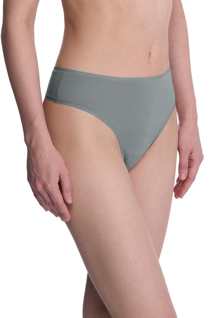 Bliss Bare Cotton Thong Seaglass Natori