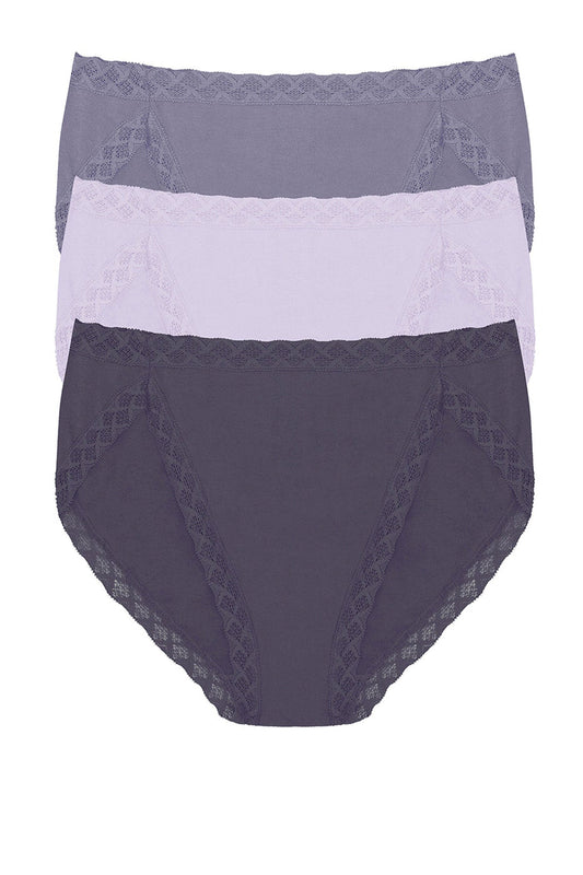 Bliss French Cut Brief 3-Pack Twilight Haze/Purple Pearl/Greystone Natori