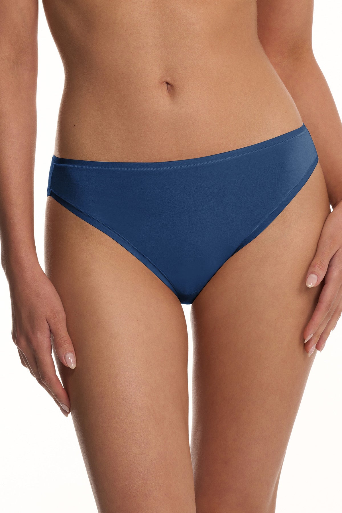 Bliss Bare Cotton Bikini Dark Cobalt Natori