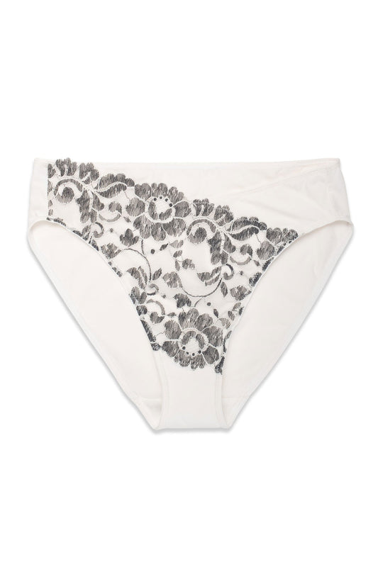 Peony Bikini Warm White/Black Natori