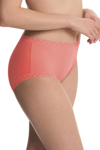 Bliss Full Brief Neon Coral Natori